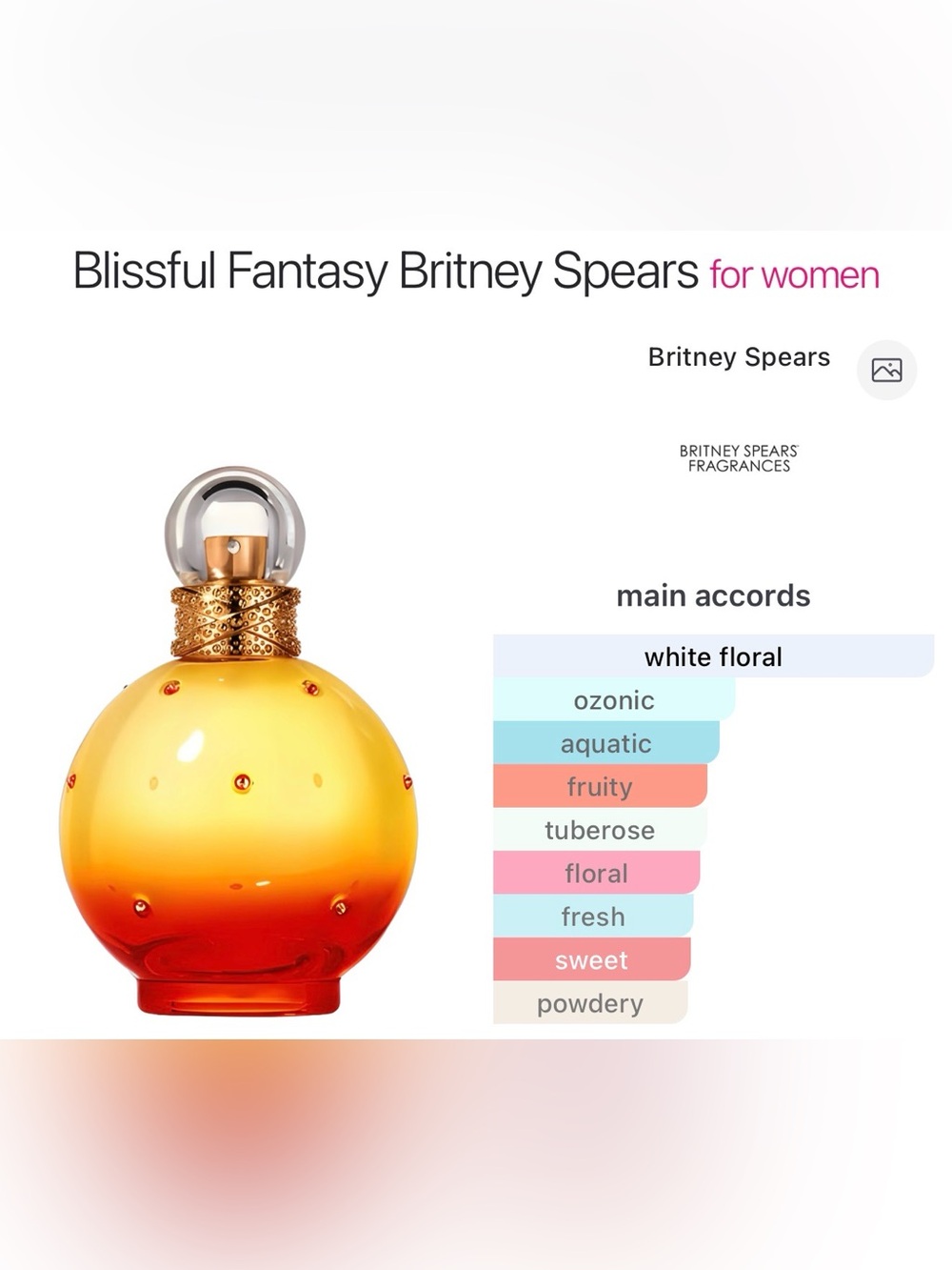 ♻️ Preowned Blissful Fantasy by Britney Spears, 3.3 oz / 100 ml - Picture 2 of 4